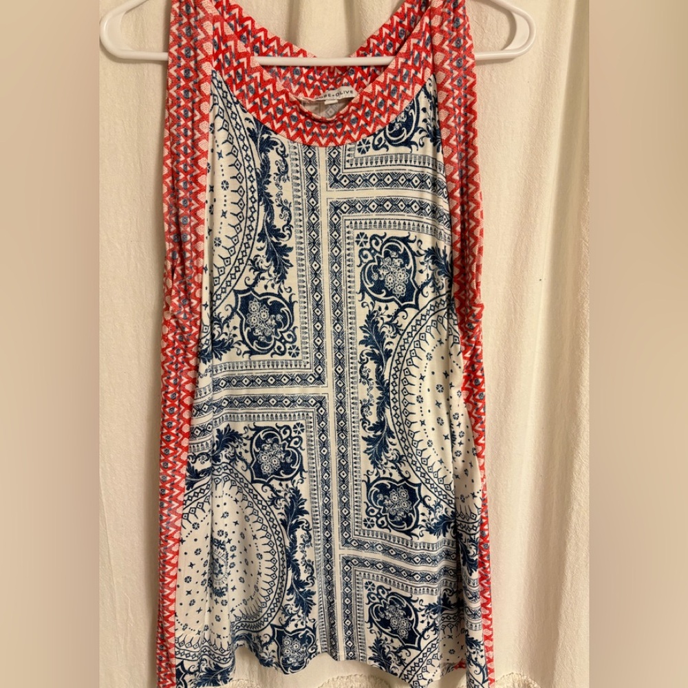Sleeveless print top. No tags. Never worn brand new - Buy One Get One Free